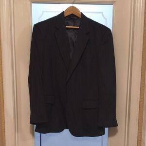 Jos. A. Bank Men's Black Pinstripe Single-Breasted Suit Jacket